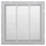 18" x 18" (Wall Opening Size) White Sidewall/Ceiling Return Air Filter Grille
