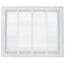 20" x 16" (Wall Opening Size) White Sidewall/Ceiling Return Air Filter Grille