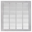 20" x 20" (Wall Opening Size) White Sidewall/Ceiling Return Air Filter Grille (659 Series)