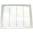 24" x 18" (Wall Opening Size) Bright White Return Air Grille w/ 1/3" Fin Spacing (659 Series)