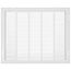 25" x 20" (Wall Opening Size) White Sidewall/Ceiling Return Air Filter Grille (659 Series)