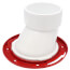 3" or 4" Offset Closet Flange w/ Metal Ring w/o Test Cap (PVC)