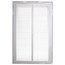 12" x 20" (Wall Opening Size) White Sidewall/Ceiling Return Air Filter Grille (673 Series)
