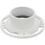 3" or 4" Level-Fit Closet Flange w/ Plastic Ring w/o Test Cap (PVC)