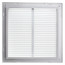 14" x 14" (Wall Opening Size) White Sidewall/Ceiling Return Air Filter Grille (673 Series)