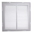 14" x 14" (Wall Opening Size) White Sidewall/Ceiling Return Air Filter Grille (673 Series)