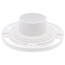 3" Level-Fit, Inside Fit Closet Flange w/ Plastic Ring and Test Cap (PVC)