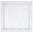 16" x 16" (Wall Opening Size) White Sidewall/Ceiling Return Air Filter Grille (673 Series)