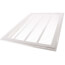 16" x 20" (Wall Opening Size) White Sidewall/Ceiling Return Air Filter Grille (673 Series)