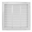 18" x 18" (Wall Opening Size) White Sidewall/Ceiling Return Air Filter Grille (673 Series)