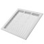 18" x 18" (Wall Opening Size) White Sidewall/Ceiling Return Air Filter Grille (673 Series)