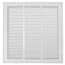 18" x 18" (Wall Opening Size) White Sidewall/Ceiling Return Air Filter Grille (673 Series)
