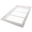20" x 12" (Wall Opening Size) White Sidewall/Ceiling Return Air Filter Grille (673 Series)