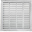 20" x 20" (Wall Opening Size) White Sidewall/Ceiling Return Air Filter Grille (673 Series)