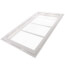 24" x 12" (Wall Opening Size) White Sidewall/Ceiling Return Air Filter Grille (673 Series)