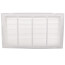 24" x 12" (Wall Opening Size) White Sidewall/Ceiling Return Air Filter Grille (673 Series)