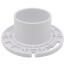 3" or 4" Long Pattern Closet Flange w/ Plastic Ring w/o Test Cap (PVC)