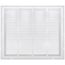 24" x 20" (Wall Opening Size) White Sidewall/Ceiling Return Air Filter Grille (673 Series)