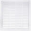 24" x 24" (Wall Opening Size) White Sidewall/Ceiling Return Air Filter Grille (673 Series)