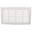 30" x 14" (Wall Opening Size) White Sidewall/Ceiling Return Air Filter Grille (673 Series)
