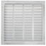 30" x 30" (Wall Opening Size) White Sidewall/Ceiling Return Air Filter Grille (673 Series)
