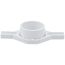 2" PVC Horizontal Adjustable Urinal Flange Kit for Urinals w/ 3-1/2" to 7" Mount Centers