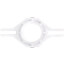 2" PVC Horizontal Spigot Urinal Flange Kit for Urinals w/ 3-1/2" to 7" Mount Centers