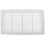 24" x 16" (Wall Opening Size) White Sidewall/Ceiling Return Air Filter Grille (673 Series)