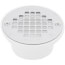 2" or 3" PVC General Purpose Shower Drain with Stainless Steel Strainer