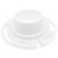 3" Spigot Fit Closet Flange w/ Plastic Ring (PVC)
