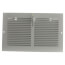 8" x 4" (Wall Opening Size) White Sidewall Register (651 Series)