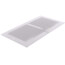 12" x 6" (Wall Opening Size) White Sidewall Register (651 Series)
