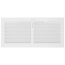 14" x 6" (Wall Opening Size) White Sidewall Register (651 Series)