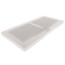 14" x 6" (Wall Opening) Steel Baseboard Register with Plate Damper (654 Series)