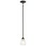 Jolie 18" 1 Light Mini Pendant w/ Satin Etched Glass (Olde Bronze)