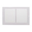 10" x 6" White Baseboard Return Air Grille (657 Series)