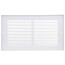 12" x 6" White Baseboard Return Air Grille (657 Series)