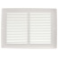 12" x 8" (Wall Opening Size) White Baseboard Return Air Grille (657 Series)