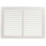 12" x 8" (Wall Opening Size) White Baseboard Return Air Grille (657 Series)
