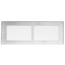 14" x 4" White Baseboard Return Air Grille (657 Series)