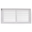 14" x 6" White Baseboard Return Air Grille (657 Series)