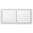 14" x 6" White Baseboard Return Air Grille (657 Series)