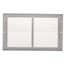 14" x 8" White Baseboard Return Air Grille (657 Series)
