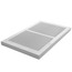 14" x 8" White Baseboard Return Air Grille (657 Series)