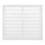 14" x 12" White Baseboard Return Air Grille (657 Series)