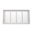 16" x 8" White Baseboard Return Air Grille (657 Series)
