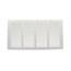 16" x 8" White Baseboard Return Air Grille (657 Series)