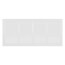 20" x 8" (Wall Opening Size) White Baseboard Return Air Grille (657 Series)