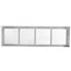 24" x 6" White Baseboard Return Air Grille (657 Series)