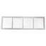 24" x 6" White Baseboard Return Air Grille (657 Series)